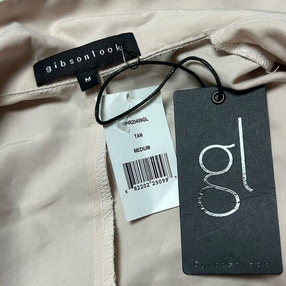 NWT Gibsonlook Women’s Modal Blend Trench Coat Size M Soft Lightweight Belted - Picture 11 of 12